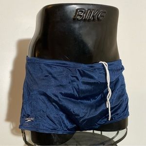 36 large navy nylon speedo drag suit